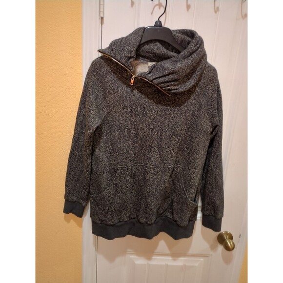 Kimi Kai Maternity Sweater Womens Size L Heather Gray Cowl Neck - Picture 6 of 13
